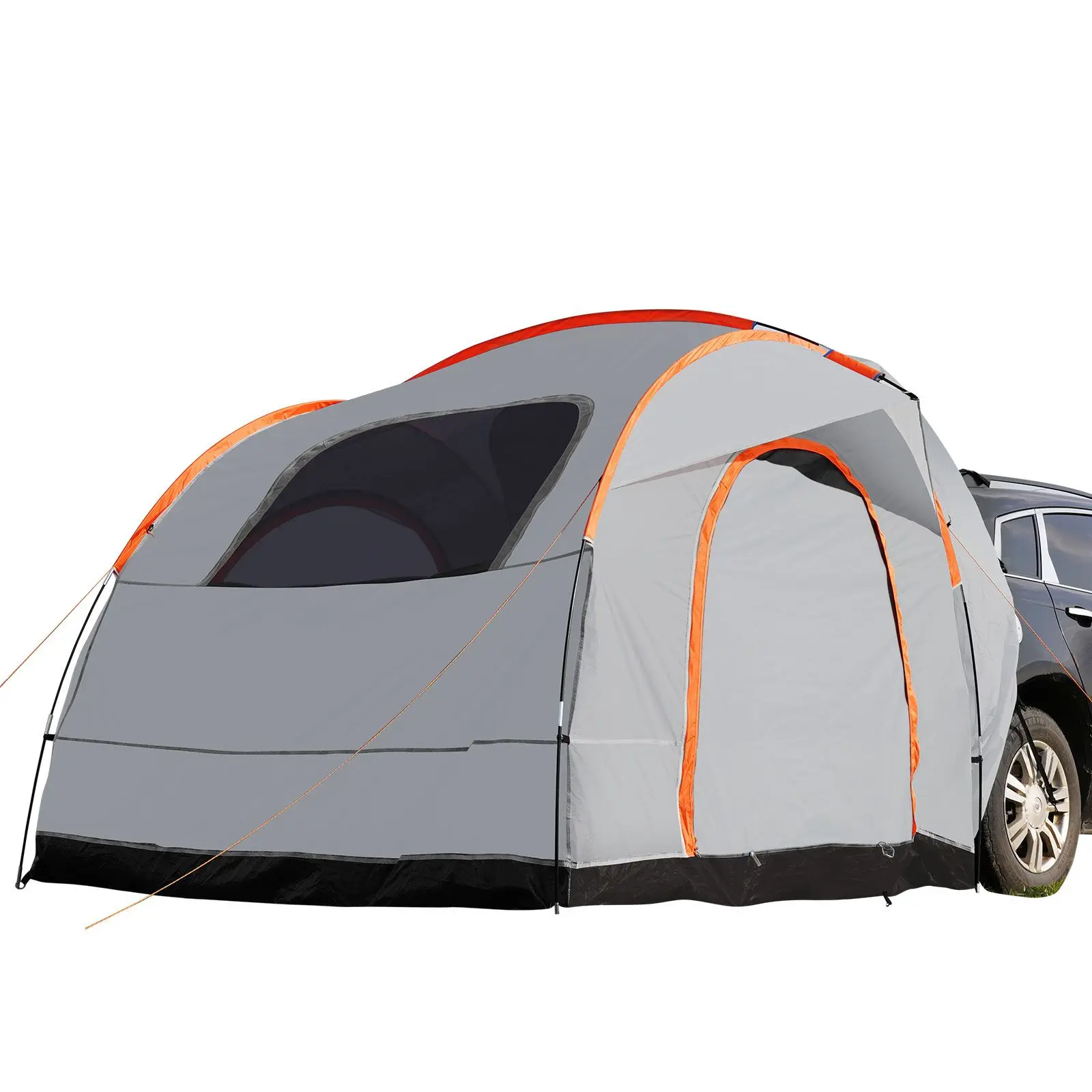 SUV Camping Tent, 8'-8' SUV Tent Attachment for Camping with Rain Layer and Carry Bag, PU2000mm Double Layer Truck Tent, Accommo