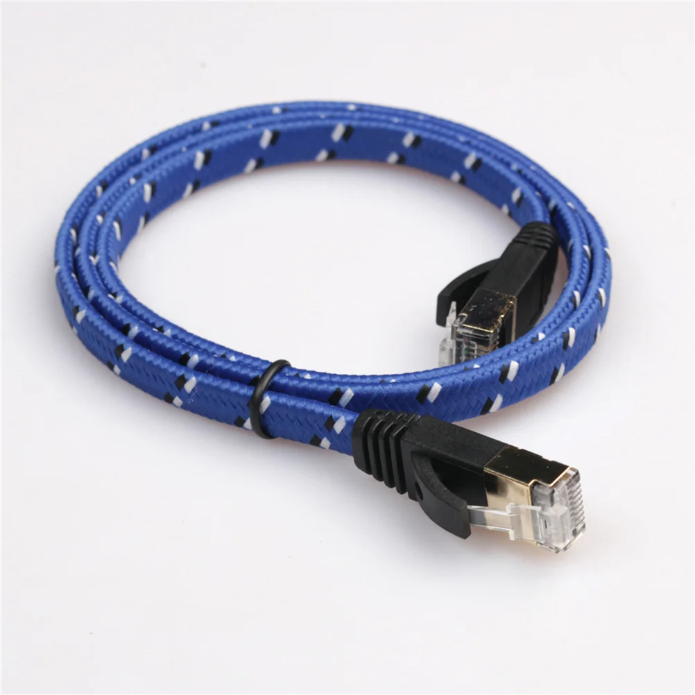 

Premium Cat 7 Ethernet Cable 3.3ft Nylon Braided 10Gbps High Speed Lan Network Cable for Router Modem Pc Printer Switch
