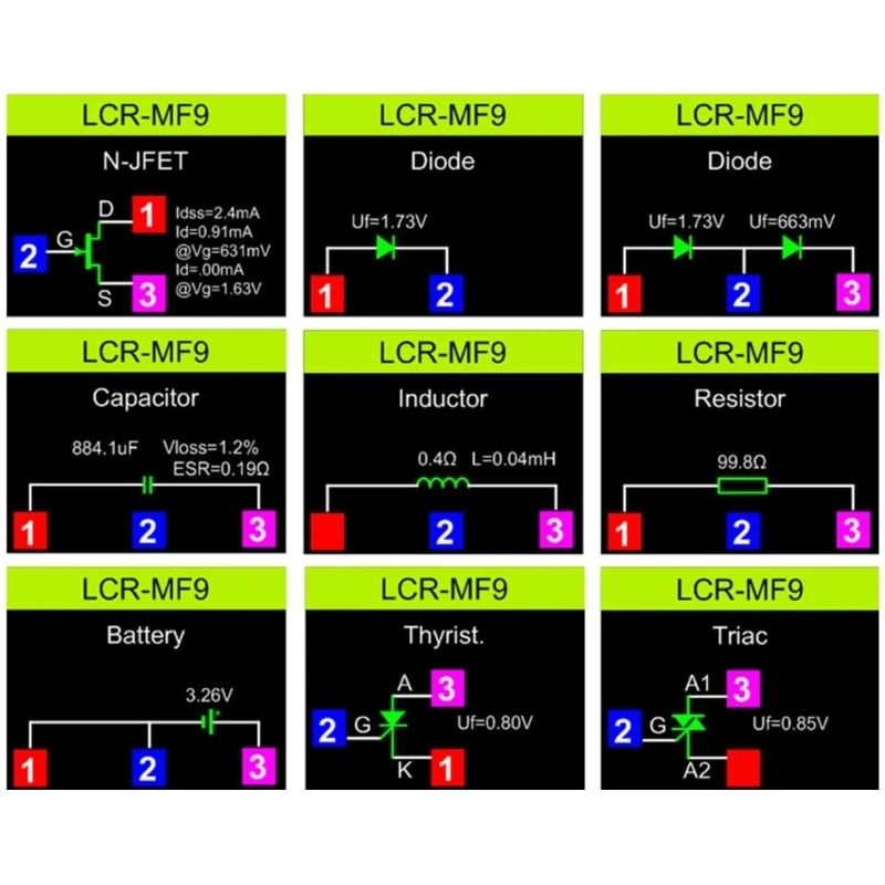 Instrumento avançado análise transistor, equipamento teste suporte transistor, abs, dropshipping