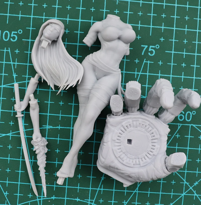 1/24 75mm 1/18 100mm zestawy modeli z żywicy seksowna figurka kobiety wojowniczego niepomalowana brak koloru RW-431