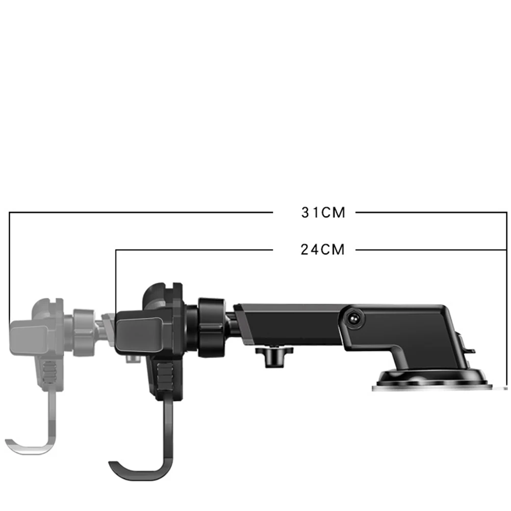 

Car Phone Holder Stand Mount Vehicle Bracket Dashboard Strong Suction Cup Retractable