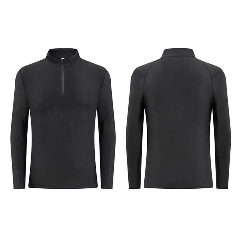 سترة CYOLO الرياضية ذات الربع العادي بسحاب للجنسين بأكمام طويلة 89% بوليستر 11% سباندكس مادة ناعمة قابلة للتمدد سترة تدريب كرة القدم #6