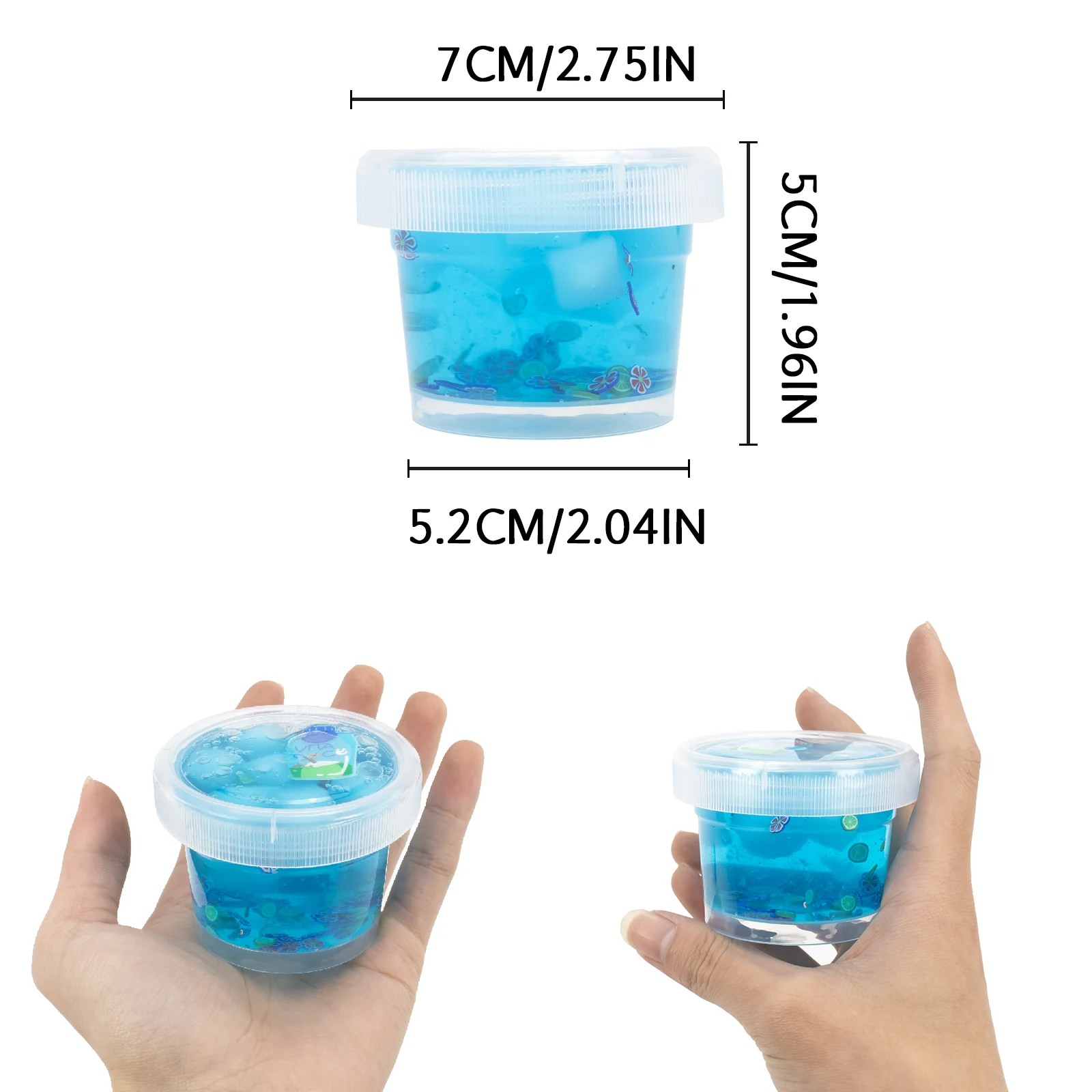 100 ml klares, knuspriges Schleim-Set, weiche Wassermelone, dehnbar, nicht klebrig, DIY-Kristallschlamm, Spielzeug, Charms, Schleim, Partygeschenke, Weihnachtsgeschenke