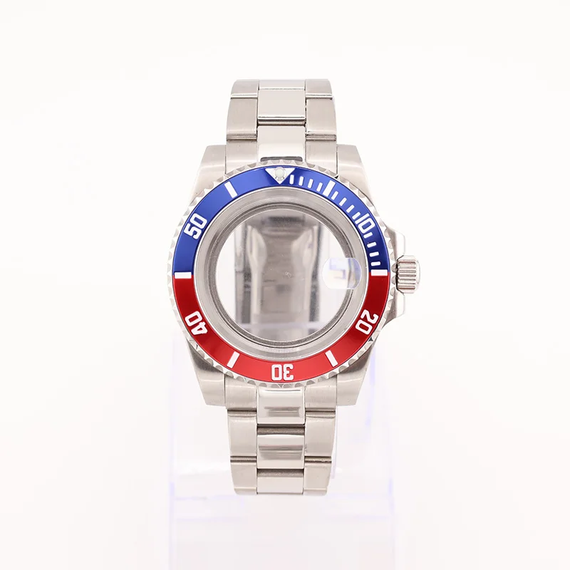 

40 mm Diver's Case with Sapphire Crystal Oyster Strap Stainless Steel for Submariner Mod NH34 NH35 NH36