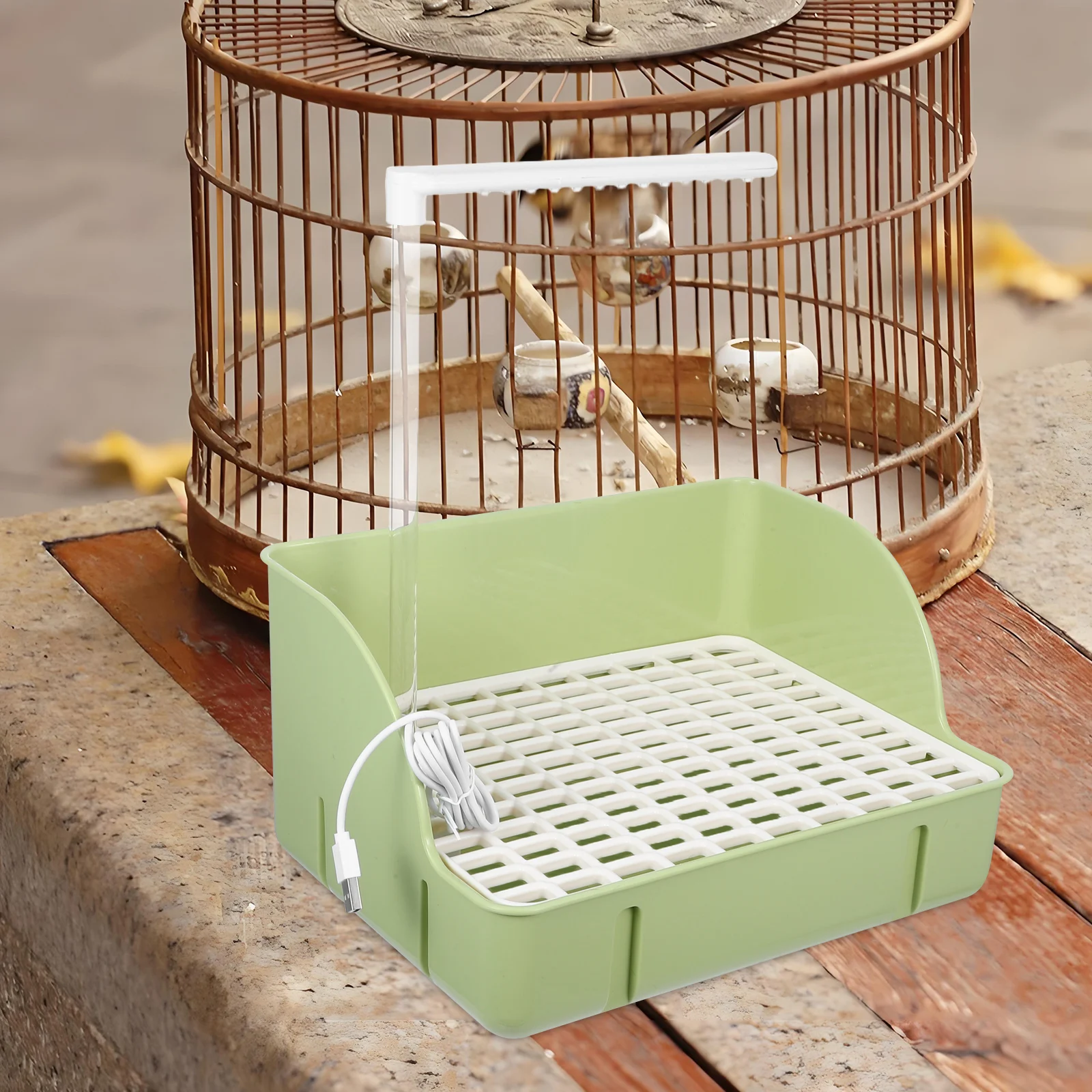 

Bird Automatic Bathtub Fountain Bath Outdoor Plastic Shower Pet Circulating Water Toy Parrot Baths Cleaning Maintain