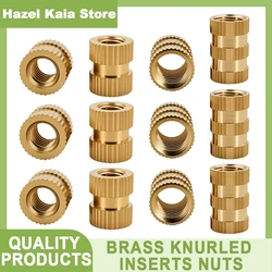 5-100pcs Brass insert nut Injection Molding Brass Knurled Thread Inserts Nuts M1 M1.2 M1.4 M1.6 M2 M2.5 M3 M4 M5 M6 M8 M10