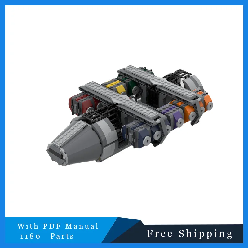 

1180 Parts Technology Creative Cargo Skiff Space Series Model Building Block Bricks Educational Assembly DIY Toys Birthday Gifts