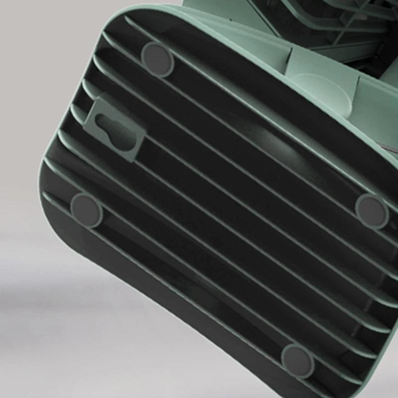 LX0B Clip on Fan 3 Speeds Fast Air Circulating USB Oscillating Fan with Sturdy Clamp LED lamp Portable Cooler for Outdoor