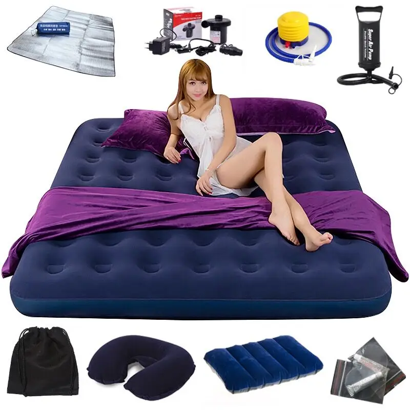 double-layer-inflatable-bed-outdoor-camping-tent-air-mattress-single-person-sleeping-pad-floor-layout-home-use-nap-bed