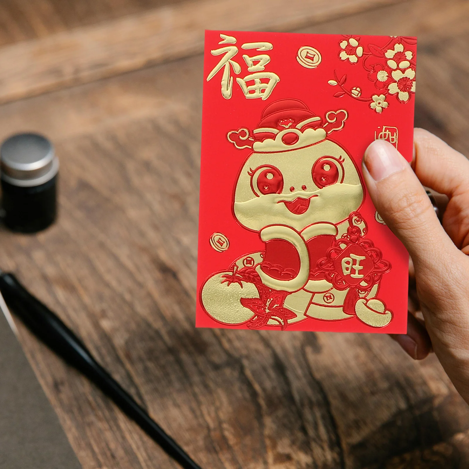 60 pçs lai ver envelope vermelho saco envelopes para o ano da cobra 2025 pacotes chineses sorte hong bao casamento