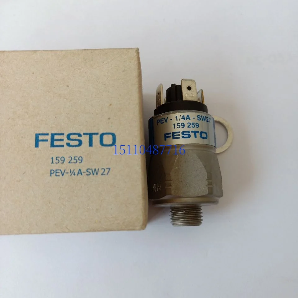 New Festo FESTO Pressure Switch PEV-1/4-A-SW27 159259 Available For Sale In Stock