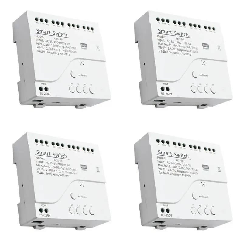 modulo-interruttore-motore-digitale-a51i-4x-tuya-wifi-con-telecomando-rf-433-rele-a-impulsi-4ch-per-alexa-google-home-4ch-ac85-25