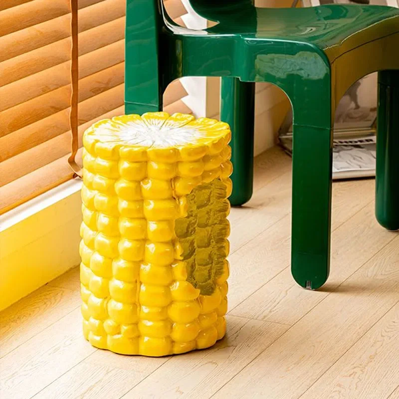 Resin Stool , Hamburger Stool , Corn Stool , Ice Cream Stool , Small Round Side Table , Food Stool , Multifunctional Stool