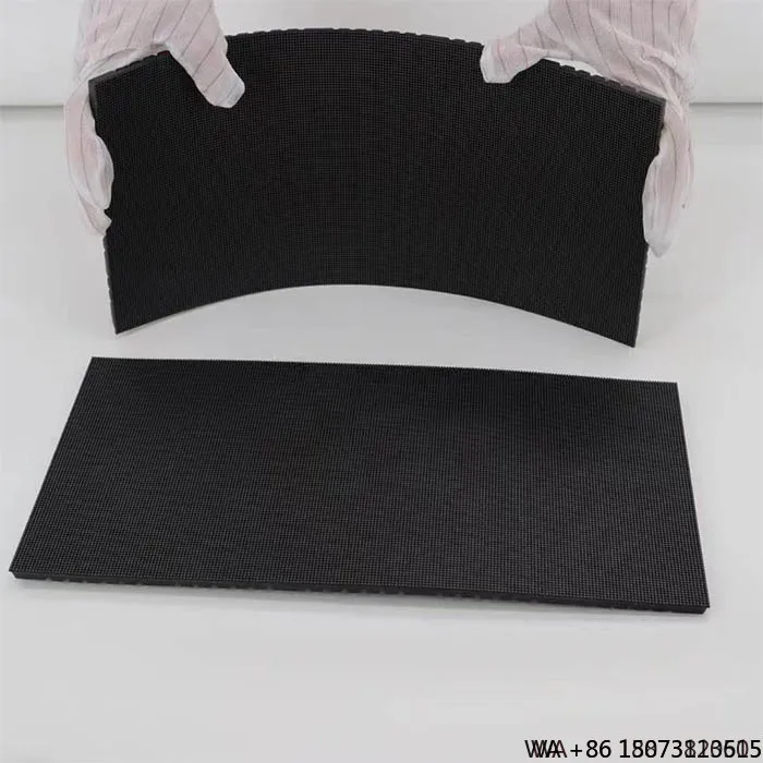 屋内用P2/P2.5 LED円筒型モジュール - バービデオ広告用フレキシブルスクリーン