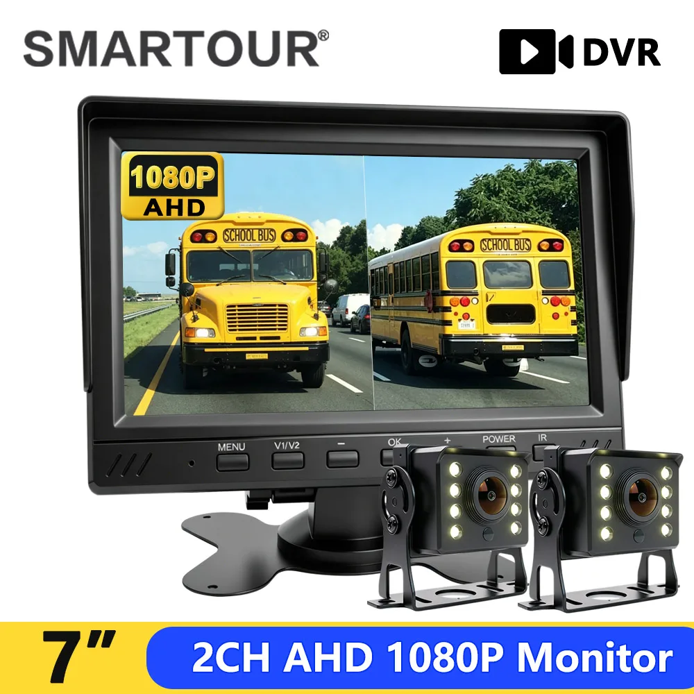 smartour-1080p-high-definition-ahd-truck-dvr-monitor-7-night-vision-reverse-backup-recorder-8-led-camera-for-bus-car