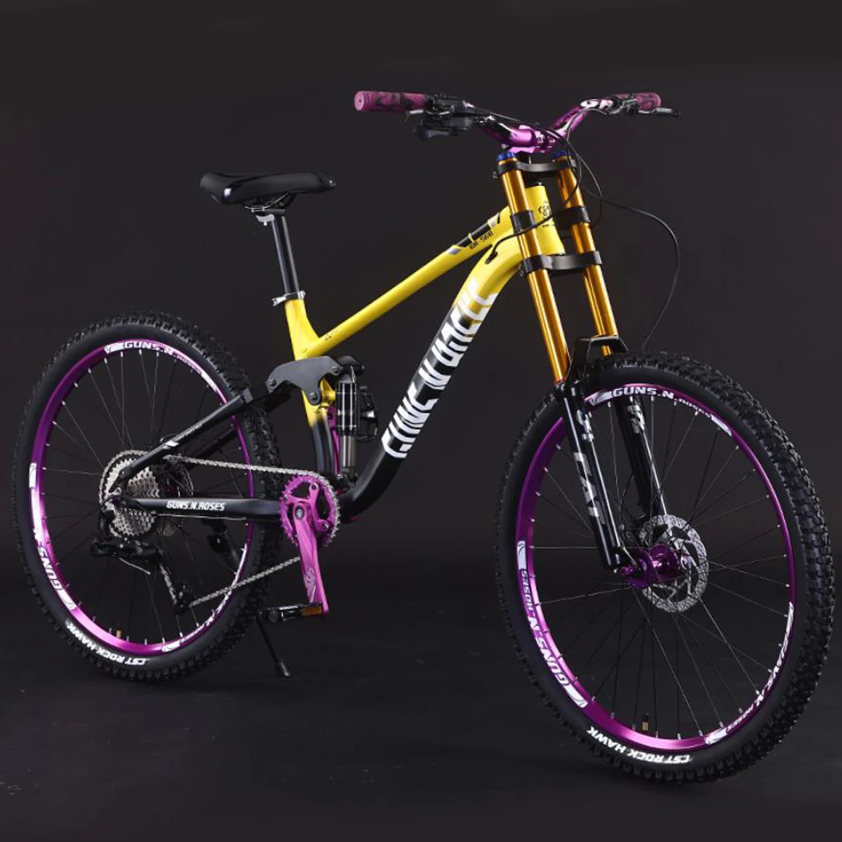 

Kalosse 7 Bearings Hubs Hydraulic Brakes Soft-Tail Alloy Frame Mountain Bicycle, 11 Speed Bicycle, 26 ", 27.5"