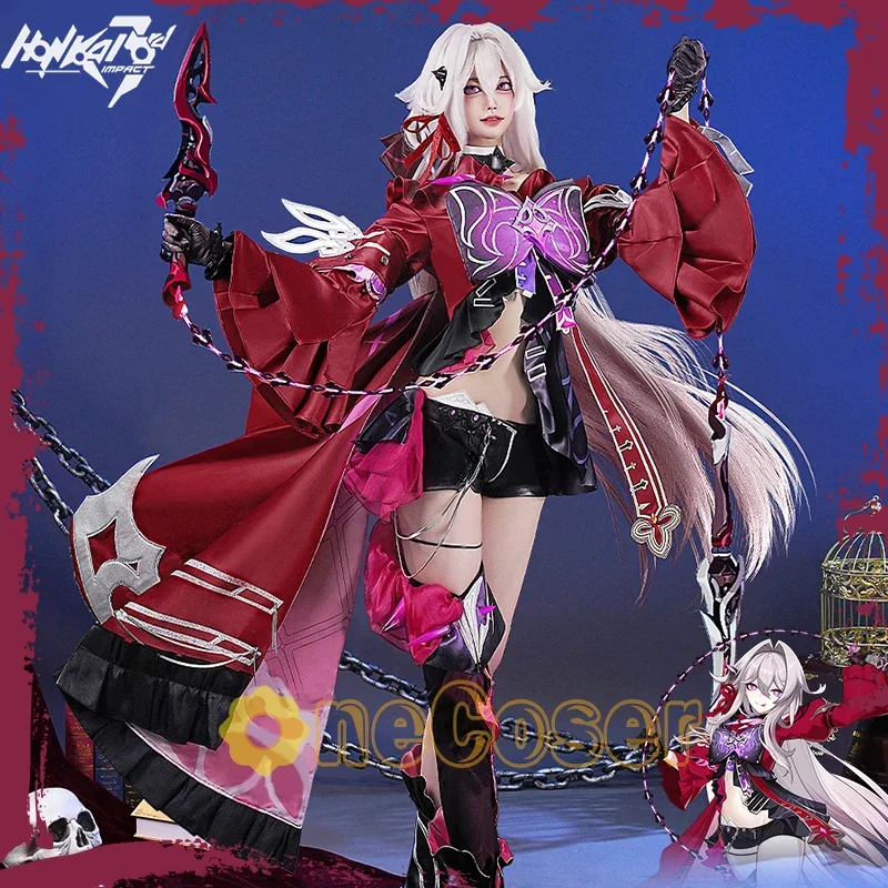 Honkai Impact 3rd Thelema Nutriscu Cosplay Costume Wig Game Honkai Star Uniform Dress Hairpin Stockings Cloak Halloween Party