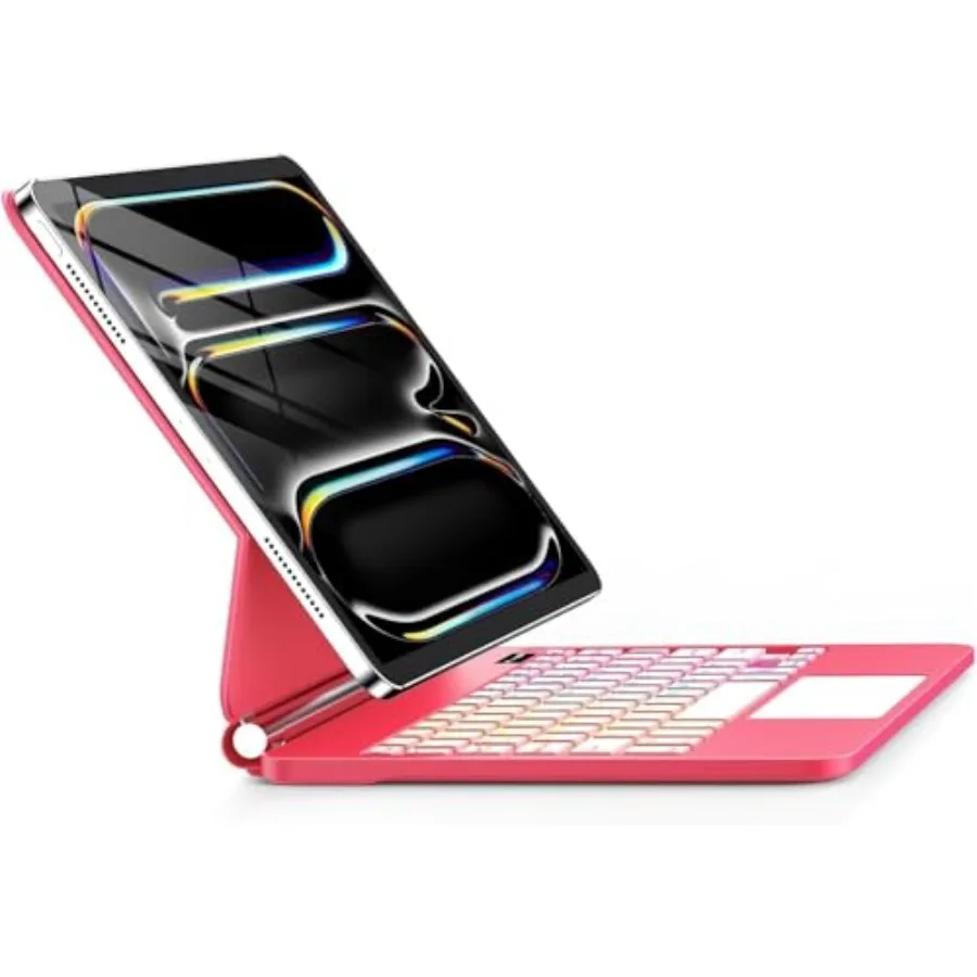 

for iPad Pro 13 Inch Case with Keyboard M5/M4 2025/2024 Magic-Style Magnetic 7 Colors Backlight -Floating Cantilever Stand - Mu