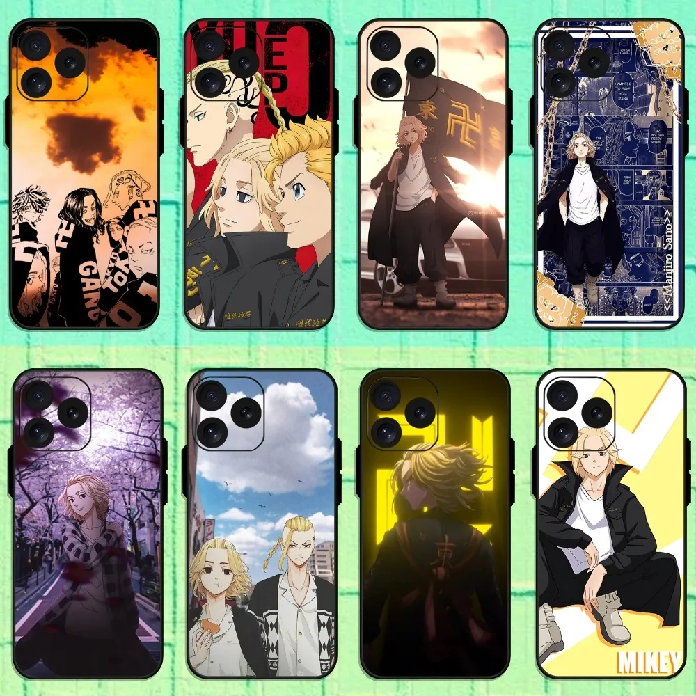 Cartoon Tokyo Revengers Mikeys Phone Case For iPhone 8 11 12 13 Pro 14 15 Mini X XR XS max Plus Shell