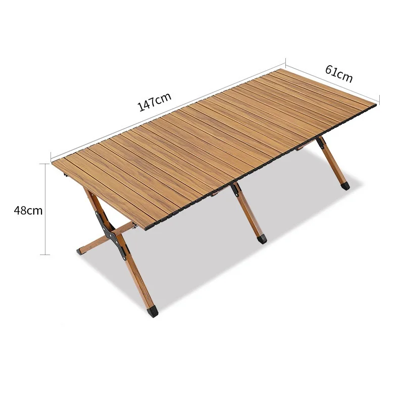 

150*60CM Outdoor Folding Camping Table Carbon Steel Bear 150KG