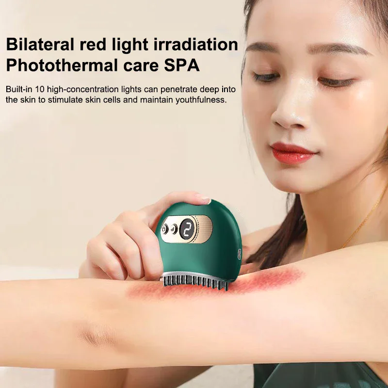 

Household Handheld Massage Brush Electric Massager Body Relaxation Shaping Heating Meridian Scraping Brush Lymphatic Drainage