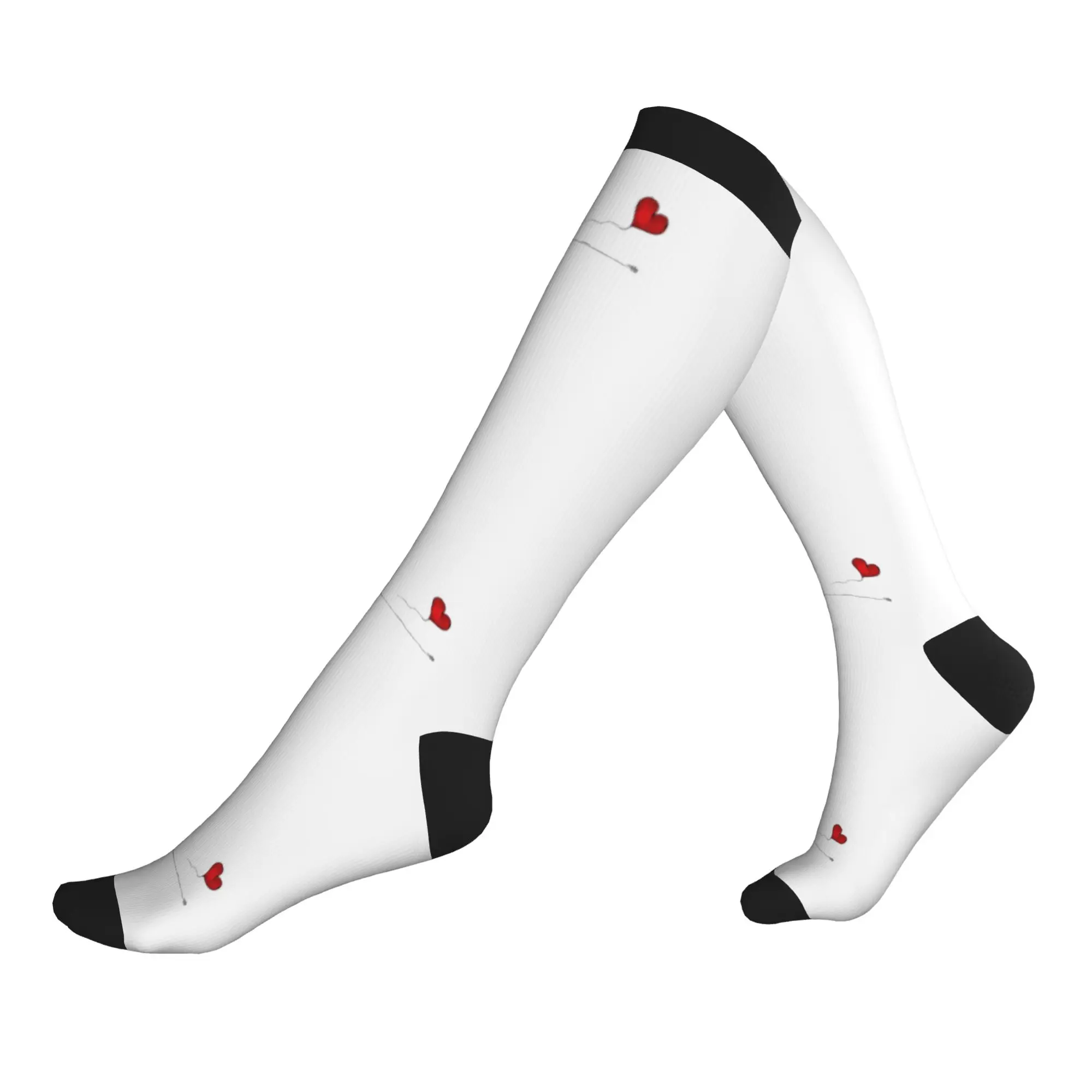 Fashion Mafalda Balloon Heart Socks Women Men Warm 3D Printed Quino Manga Cartoon Sports Football Sports Compression Socks
