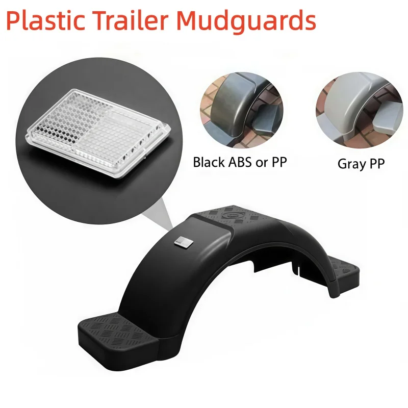 مقطورة قطعة من نسيج البلاستيك درابزين 13 14 15 بوصة مع رفرف الطين سبلاش الحرس الثقيلة العالمي صالح لشاحنة مقطورة قافلة