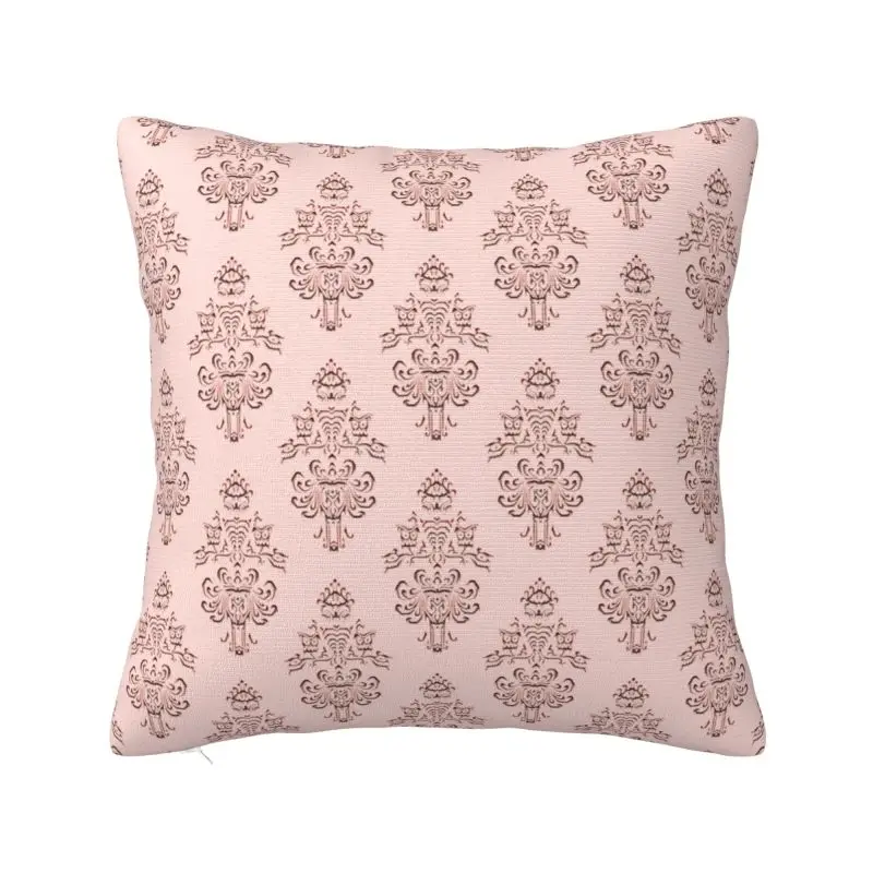 Custom Fashion Rose Gold Haunted Mansion Cushion Cover 45x45cm Polyester Throw Pillow Case for Car Square Pillowcase