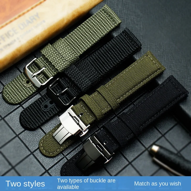 20mm waterproof nylon watch strap for Seiko watch strap outdoor sports canvas SRPC31J1 male PROSPEX series SSC295J1 male 21 22mm