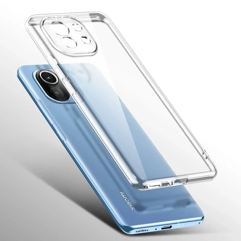 Clear Silicone Phone Case For Xiaomi Mi 11 11X 11i 11T 10 10T 9 9T 8 Pro Lite Se Ultra Thin Soft Case For Mi A3 A2 Lite A1 Cover - Image 4