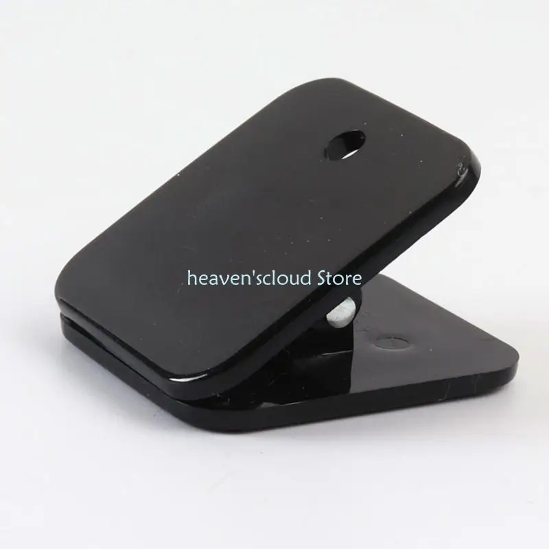 Y88B 10PCS Square 종이 클립 아크릴 종이 클램프 파일 주최자 홈 오피스