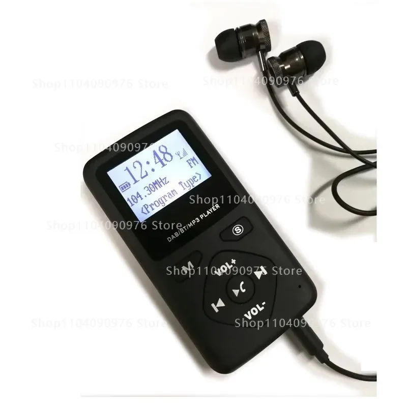 

Pocket FM/DAB radio, LCD screen supports Bluetooth MP3 playback function