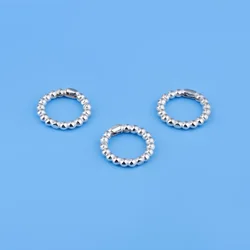 S925 sterling silver bead spring lock ring buckle necklace bracelet buckle accessory material pack
