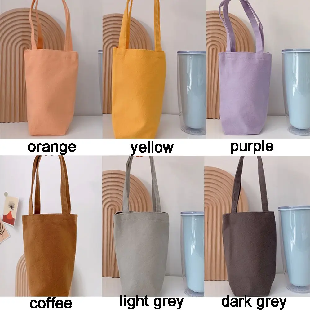 Tumbler Bag Cup Holder Bag Mug Holder Drink Carrier Bag Beverage Bag Water Bottle Bag Sport Water Bottle Cover Canvas Cup Pouch