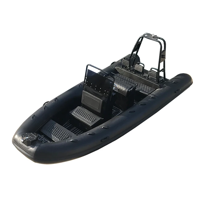 المحيط دائم الألومنيوم بدن 18ft RIB560 Hypalon PVC قوارب التجديف القابلة للنفخ #4