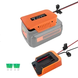 Power Wheels Adaptor for Black&Decker 36V 40V Battery Power Mount Connector DIY Adapter Dock Holder for Power Tool 14AWG