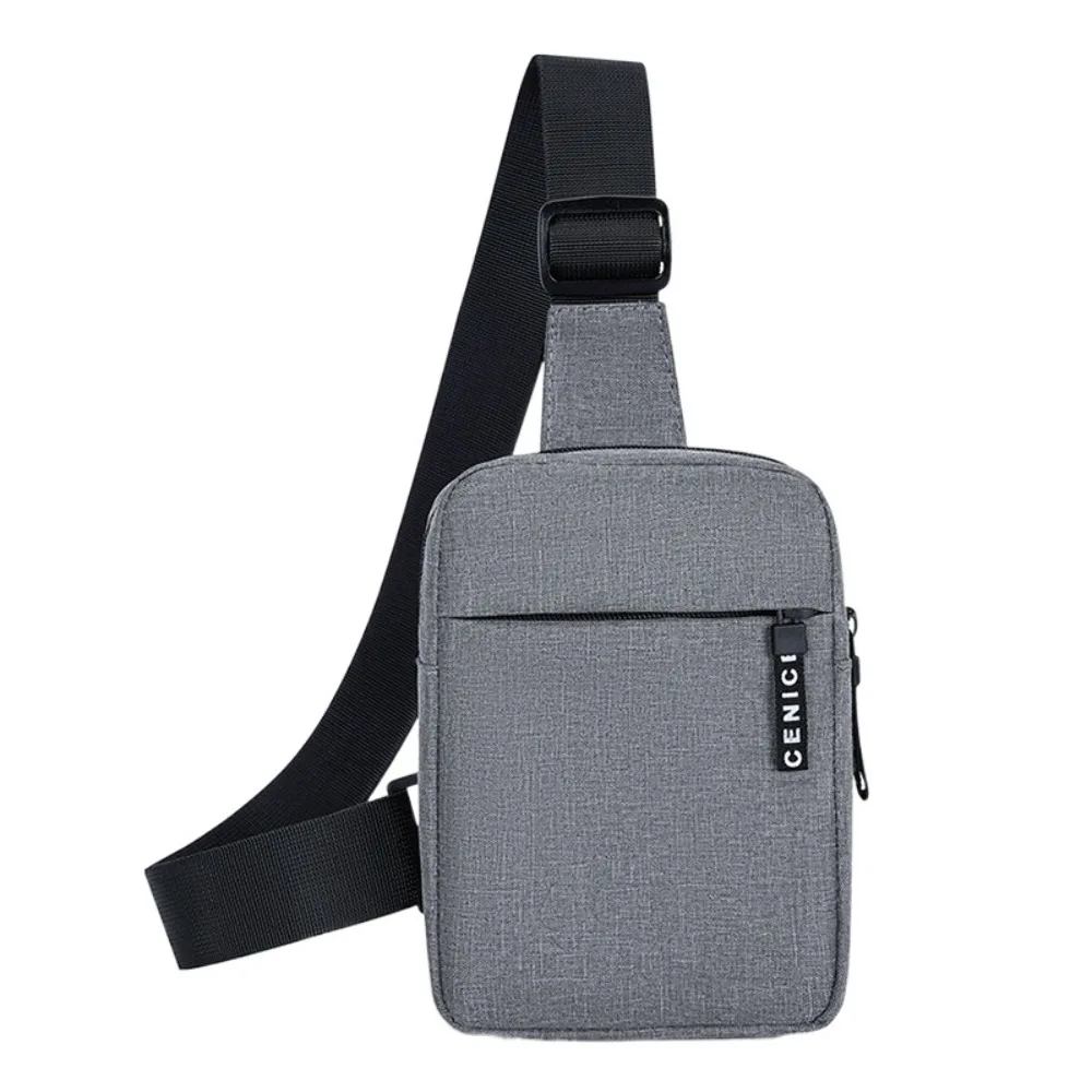 

Oxford Men's Chest Bag Multifunctional Korean Style Shoulder Crossbody Bag Adjustable Shoulder Solid Color Sports Waist Bag