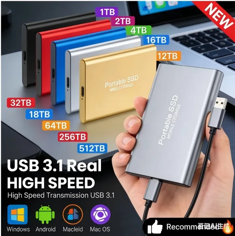 Portable ssd shl r320 4 tb-AliExpress