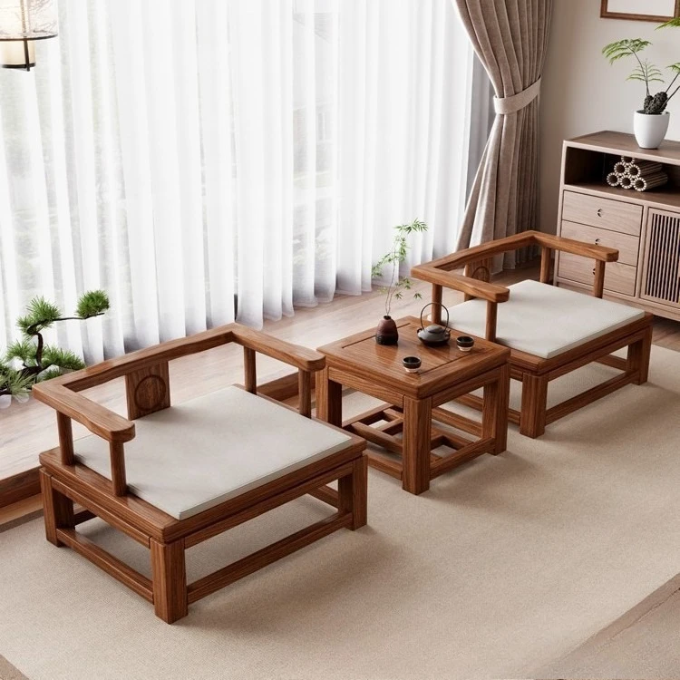 

Solid wood meditation chair elm tea armchair surrounding chair master old wooden low stool