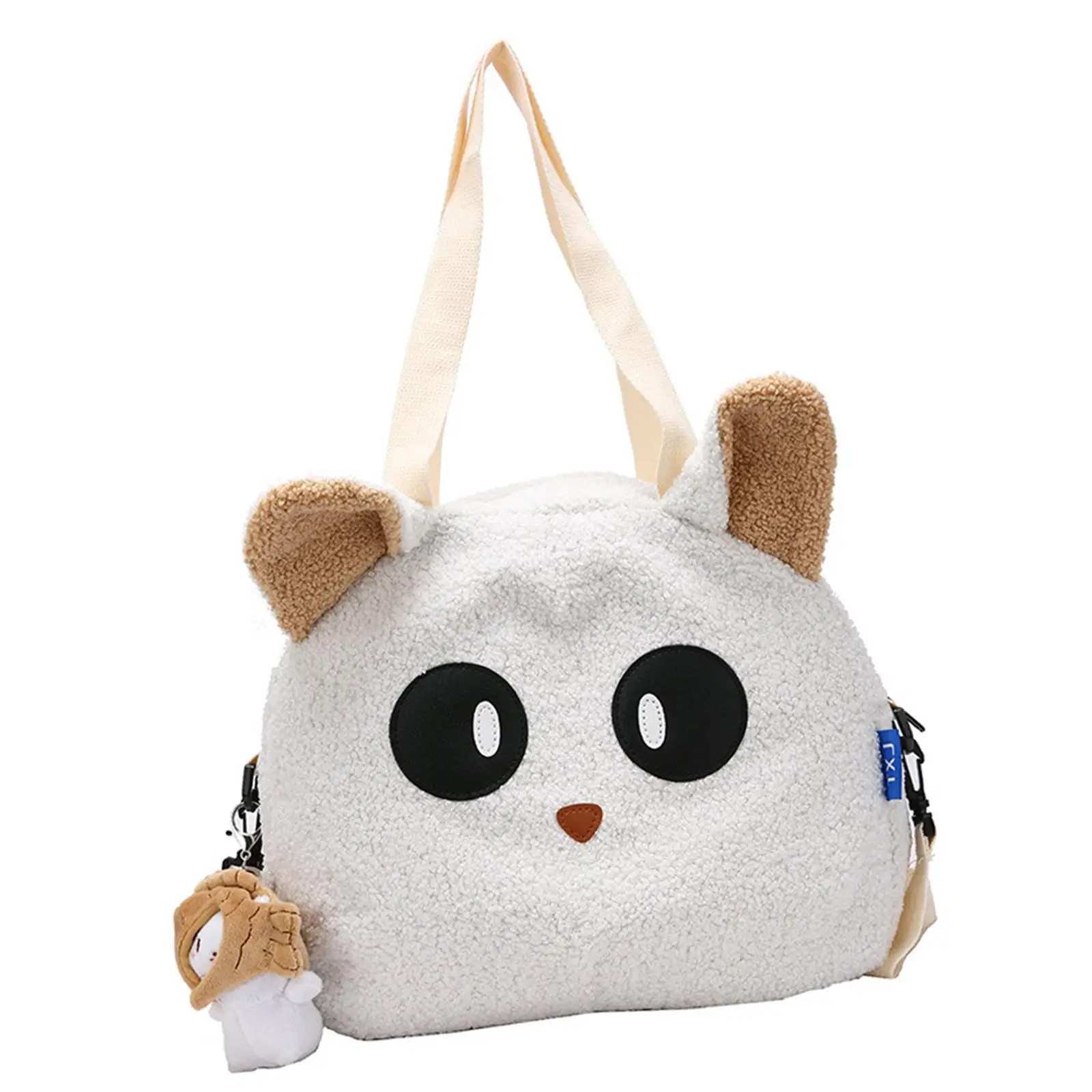 

Women Shoulder Bag Crossbody Bag Warm with Zipper Lovely Large Capacity Soft Wallet Handbag Tote Bag for Vacation Work Dating
