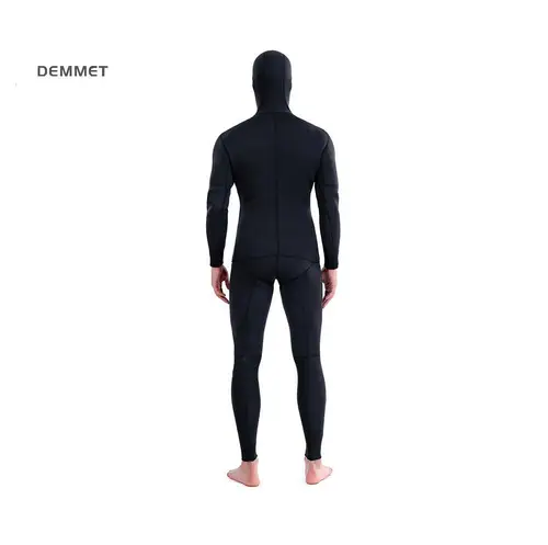 Imagen 2 del producto Traje de neopreno de camuflaje con capucha de 3mm, traje de buceo para pesca submarina, manga larga, neopreno de fisión, buceo sumergible para hombres, mantiene el calor, 2 piezas