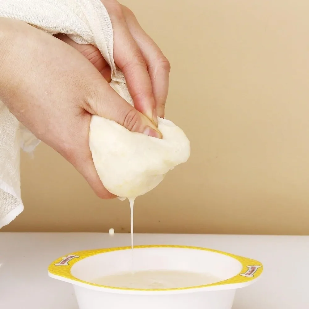 Cotton Reusable Cheesecloth Washable Reusable Cheesecloth Straining Cloth Breathable Hemmed Edge Cheese Making Cloth