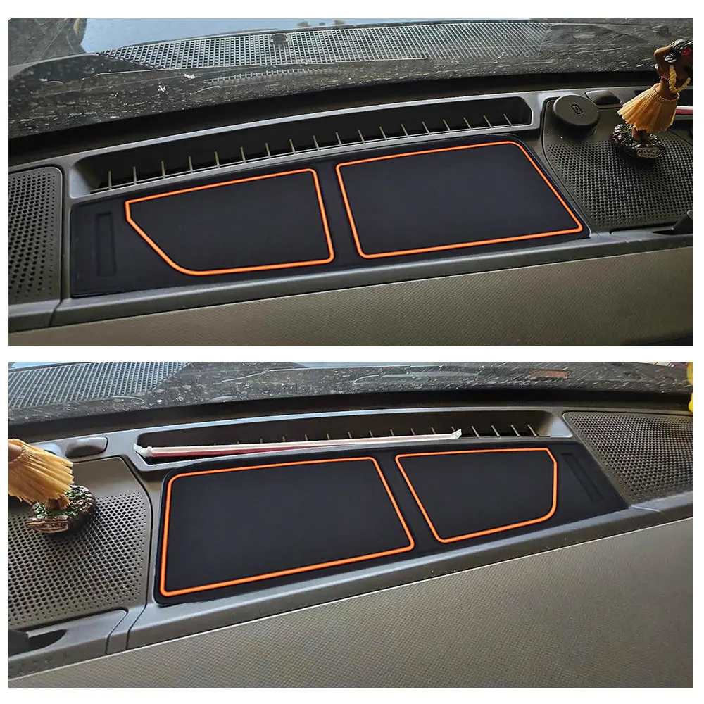 2pcs Car Dashboard Pads For Ford Bronco 2/4 Door 2021 2022 2023 2024 Dash Mat Cover Tray Car Interior Protector Pads Accessories