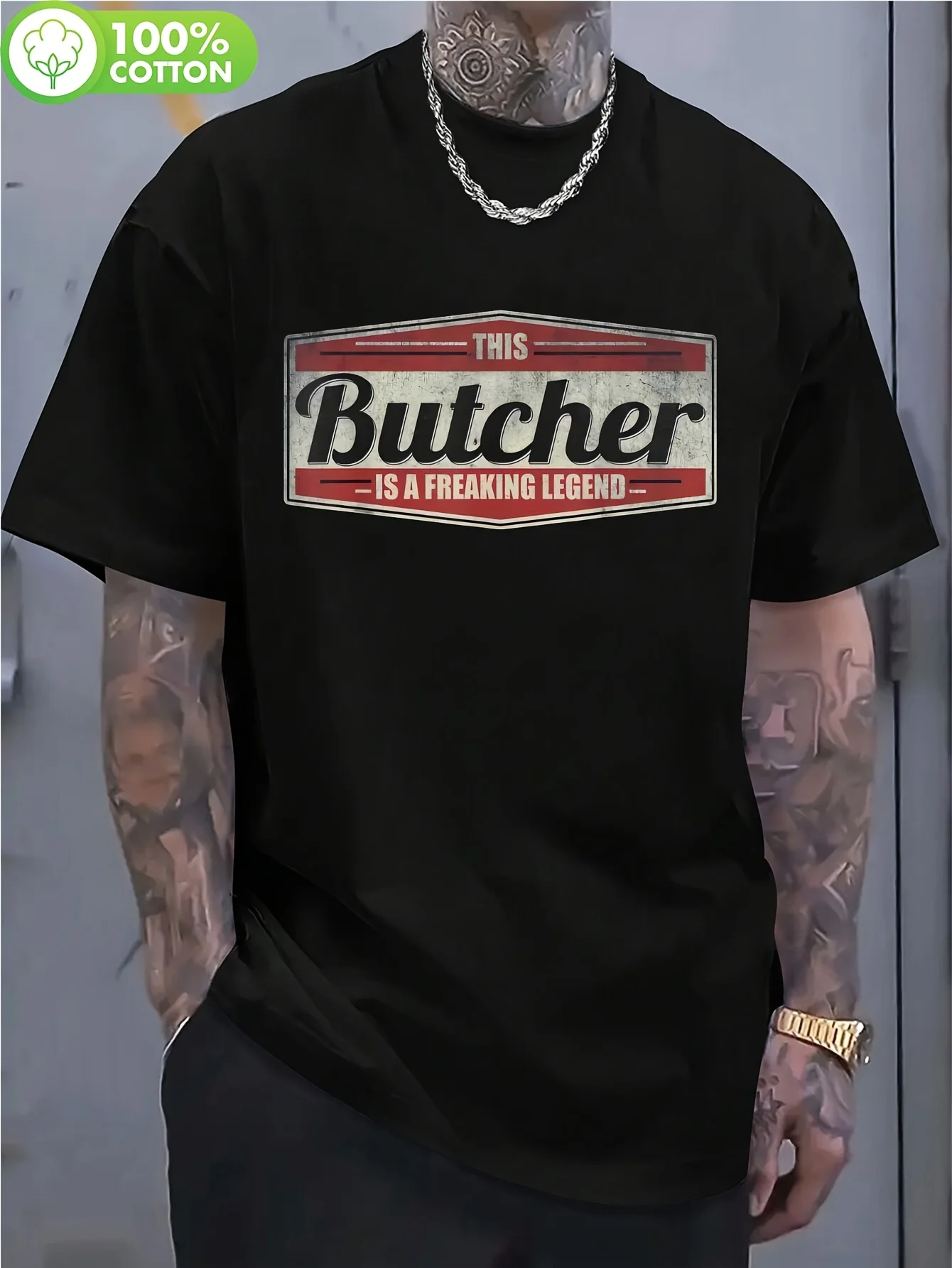 Men's Fun Pattern T-shirt - 