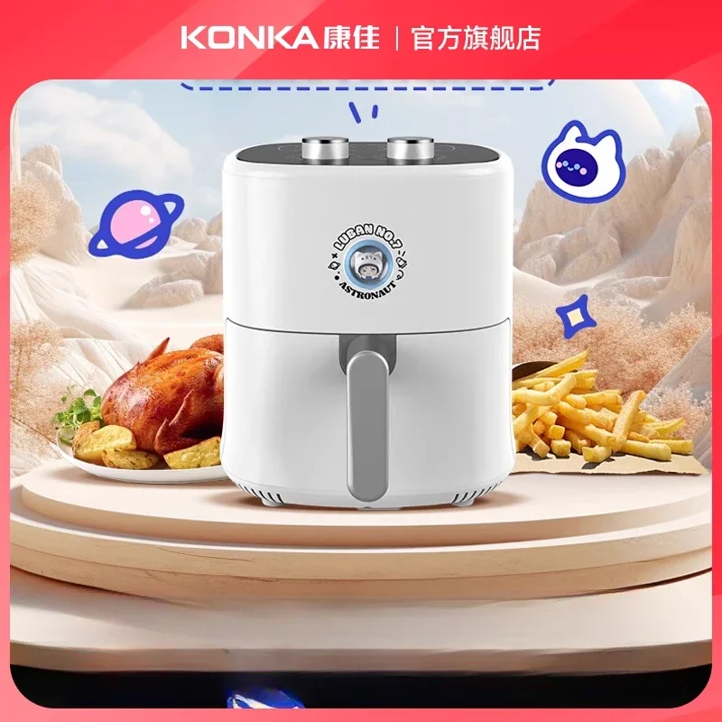 

220V Smart Household Air Fryer with Large Capacity and Multiple Functions, Non-stick Electric Fryer for Home Use
