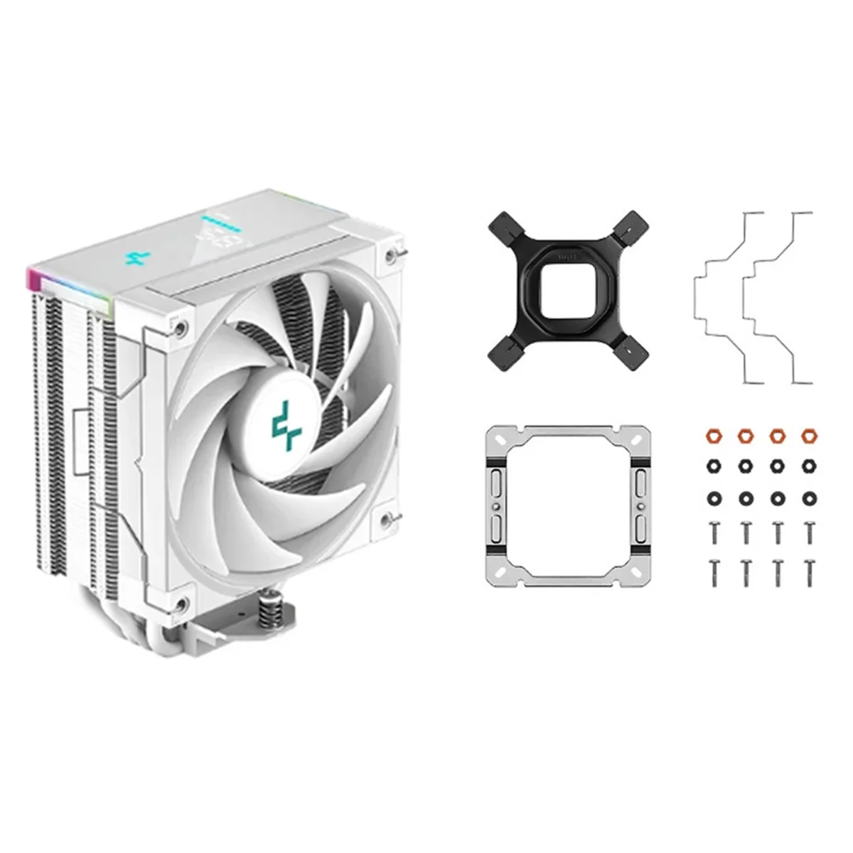 

DEEPCOOL AK400 CPU Processor Cooling Fan Radiator Digital Display for LGA1700/1200 115X White