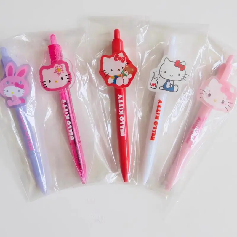 Sanrio Co-Branded Hello Kitty 50Th Anniversary Limited Edition Note Pad Folder Ballpoint Pen Brooch Postcard Figures Series Toys