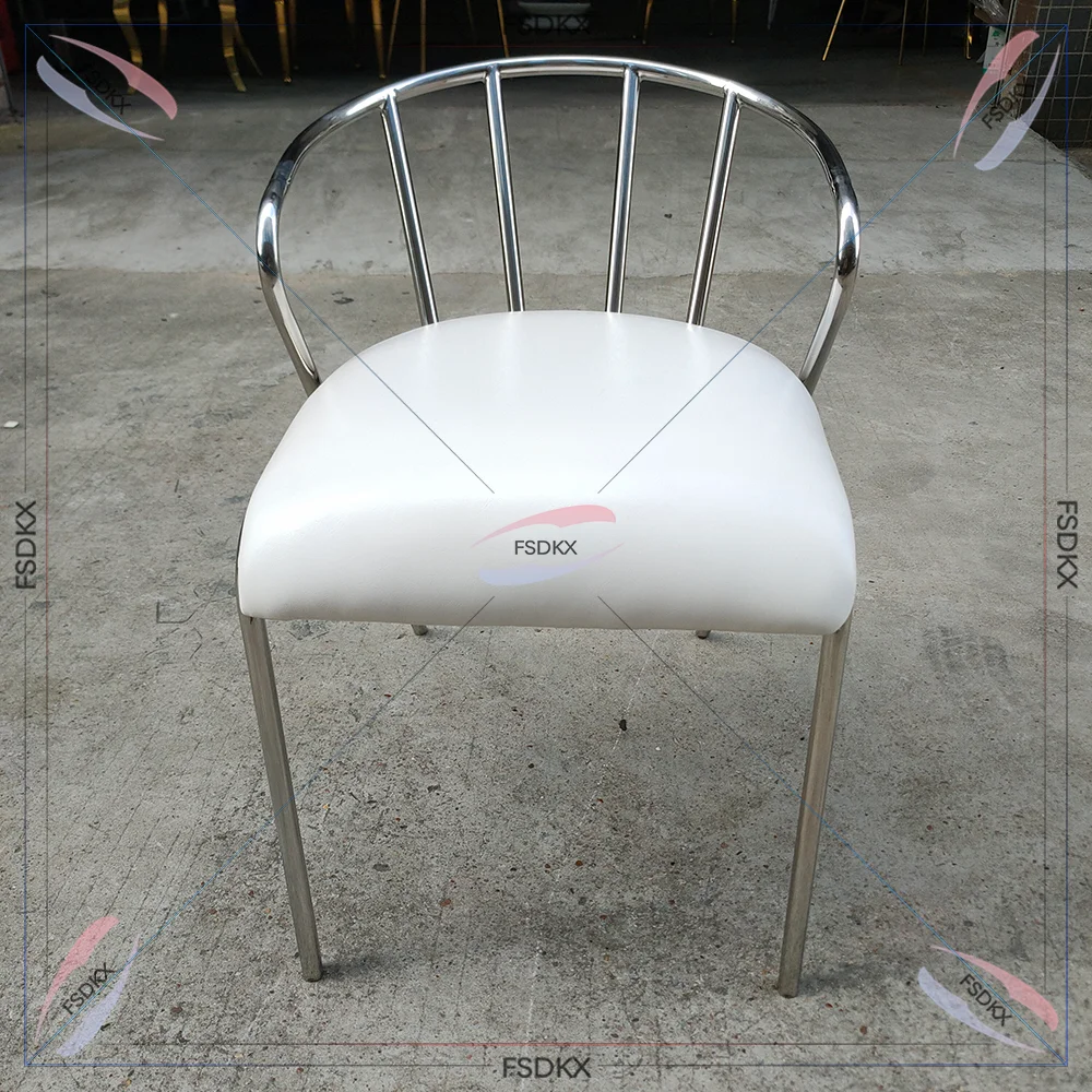 Wholesale Wedding Furniture Stainless Steel Dining Chairs Modern Luxury Wedding Throne King Chair for Bride and Groom