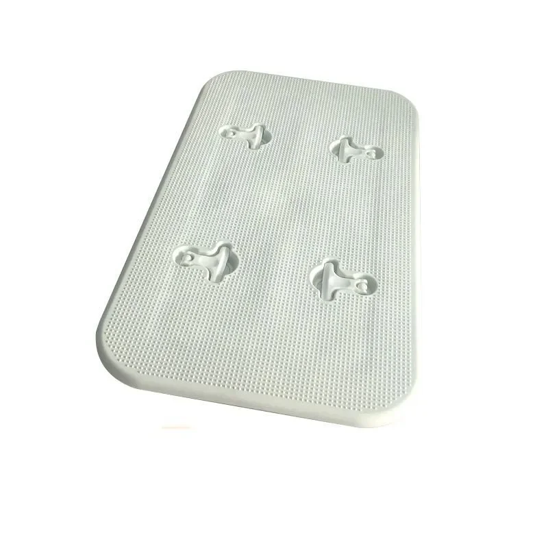 White ABS Plastic Marine Square Deck Cover Plate for Yacht Cruise Ship Hatch Hardware Accessories Durable Boat Fitting Part