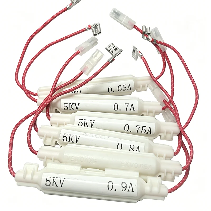 Fusible haute tension pour micro-ondes 5KV 0.65A .07A 0.75A 0.8A 0.85A 0.9A, porte-fusible ignifuge à usage général